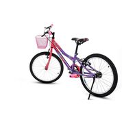 Bicicleta com Cesta - Aro 20 - Houston - Bixy - Roxo