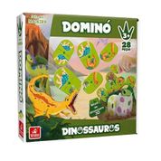 Domino Dinossauros Madeira Brincadeira de Crianca