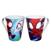 Kit 2 Canecas Homem Aranha Spidey 360ml Para Festa Infantil