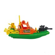 Conjunto Mini Boneco e Barco - Dino Aventura - Caça Dino Lagoa Vermelha - Toyng