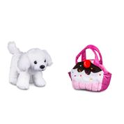 Pelúcia com Acessórios - Cutie Handbags - Poodle - Rosa - 15 Cm - Multikids