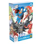 Quebra-Cabeça - 500 Peças - DC Comics - Liga da Justiça - Grow