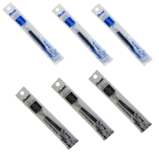 CARGA PENTEL 0.7 ENERGEL LR7 KIT REFIL 6 UN 3 AZUL + 3 PRETA