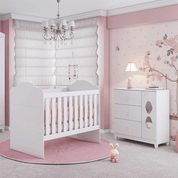 Quarto Infantil Berço Yupi e Cômoda Lolly