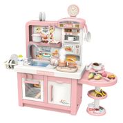 Cozinha Infantil Completa Forno e Fogão Grande Interativa Com Efeitos Master Cook Rosa Replay Kids