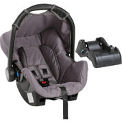 Bebe Conforto com Base para Carro Galzerano Grid Preto Cinza