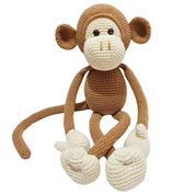 Macaco - Marrom - Amigu Amigurumi