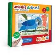 Jogo De Encaixe - Animais Do Brasil - Maderá - 3 Jogos - Toyster