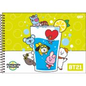 Caderno Bt21 Bts KPop Desenho E Cartografia Bts Kpop 80 Folhas