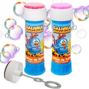 Kit 2 Tubos Bolhas de Sabão Galinha Pintadinha com Joguinho