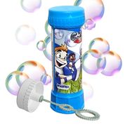 Brinquedo Infantil Tubo de Bolhas de Sabão Futebol Azul