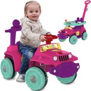 Carrinho de Passeio e Andador Bandeirante Baby Banjipe Rosa