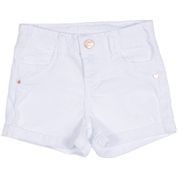 Shorts Feminino Color - Branco - Tamanho 1 - Mania Kids