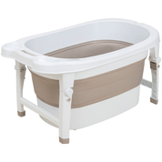 Banheira de Bebe Ofuro Portatil Kiddo Oyster 40L Capuccino