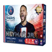 Quebra-Cabeça - PSG - 100 Peças - Neymar Jr - Colecionável - Mimo