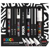 Caneta Posca Kit Artist's Collection Branca Nibs C/ 4 - Uni