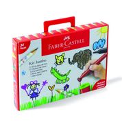 Conjunto Material Escolar - Jumbo Presenteavel - Faber-Castell - 34 Pcs