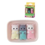 Sylvanian Families Gatos Persas Trigêmeos 5458 Epoch