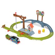 Conjunto de Pista e Locomotiva - Thomas e Seus Amigos - Entrega de Tintas - Fisher-Price