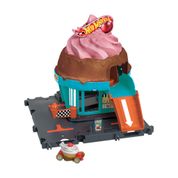 Conjunto de Pista e Carrinho - Hot Wheels City - Sorveteria - Mattel