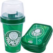 Kit Infantil Palmeiras Porta Lanche Escola Passeio 2 Itens