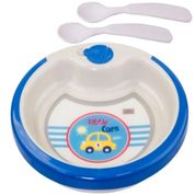 Prato Termico Infantil Tigela 450ml C/ Ventosa Azul