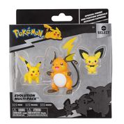 Pokemon Multipack Evolução Pichu Pikachu e Raichu Sunny 3295