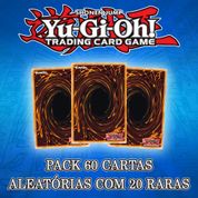 Lote Pack 60 Cartas Yugioh! Sem repetir Com 20 Raras E Mais!