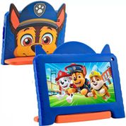 Tablet Infantil Patrulha Canina Azul 4 + 64GB Tela 7 Pol Wi-fi Android 13