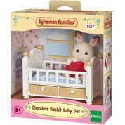 Sylvanian Families Bebê Coelho Chocolate e Cama - Epoch 5017