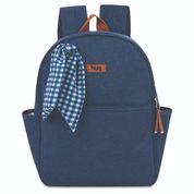 Mochila Bolsa Maternidade Bebê Mescla Azul - Hug