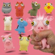 Brinquedo Animais Pula Olhos De Apertar Divertidos Kids Anti Stress Sortido