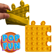 Pop It Quadrado Encaixavel Amarelo - Yes Toys