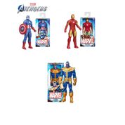 Kit Com 3 Bonecos Vingadores Marvel 15cm - Hasbro B1686