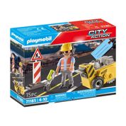 Playmobil - Set Trabalhador da Construção - City Action - 71185