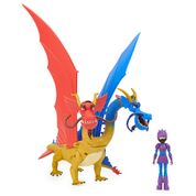 Conjunto de Figuras - Dreamworks - Como Treinar Seu Dragão 3 - Jun e Wu e Wei - Sunny