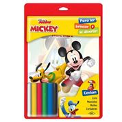 Massinha Divertida Com Livro Para Colorir Disney Mickey DCL