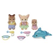 Sylvanian Families - Conjunto Amigos Do Jardim Da Infância - Yulie, Ambrose E Nicola - Epoch