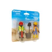 Mini Figuras - Duopack - Trabalhadores da Construção - Playmobil - Sunny