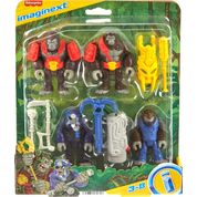 Imaginext Boss Level Gorilas e Macacos Pack Mattel HML57