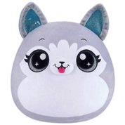 Pelúcia Kiki Squishies Husky Cinza 30Cm 2+ F00924 Fun