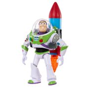 Figura Com Acessório - Disney Pixar - Toy Story - Buzz Lightyear Com Foguete - Mattel