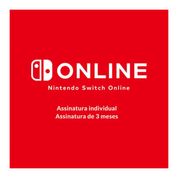 Gift Card Digital - Nintendo Switch Online 3 Meses - Individual Membership - 40 Reais