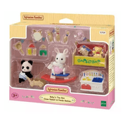 Sylvanian Families Caixa de Brinquedos Bebê Coelho Neve e Bebê Panda