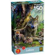 Quebra-Cabeça - 150 Peças - Lobos - Grow