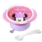 Tigela com Ventosa e Colher da Minnie Kit Refeição Baby