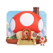 Playset - Super Mario - Casa Cogumelo - Toad -  Sunny