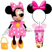 Boneca Minnie Conta Histórias Elka + Copo e Tiara de Orelhas