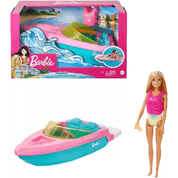 Boneca Barbie com Barco Mattel