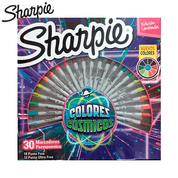 Marcador Permanente Sharpie Fina Ultra Fina Cosmic Color Kit com 30